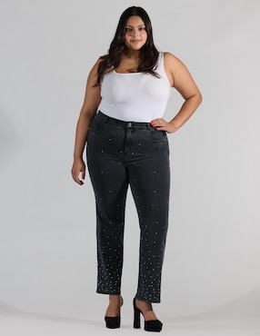 Jeans straight Oh Pomp para mujer