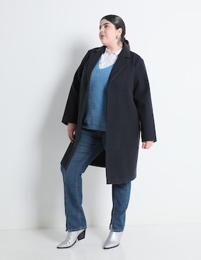 Jeans straight Contempo Plus para mujer