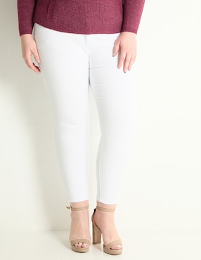 Jeans Relaxed Skinny Contempo Plus Corte Cintura Para Mujer