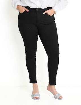 Jeans Skinny Contempo Plus Corte Cintura Para Mujer