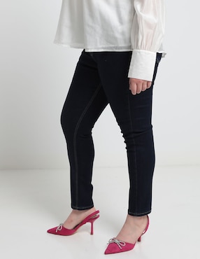 Jeans Skinny Contempo Plus Corte Cintura Para Mujer