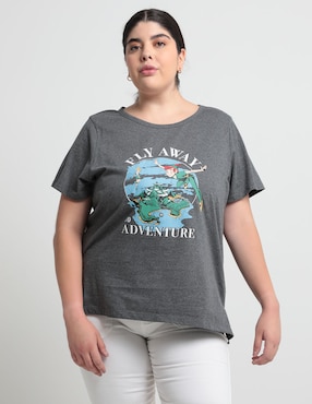 Playera Disney DTR Peter Pan Cuello Redondo Para Mujer