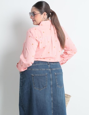 Blusa manga larga para mujer