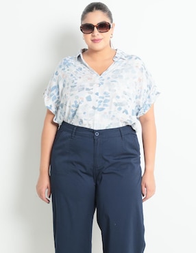 Blusa manga corta para mujer