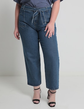 Jeans Straight Weekend Plus Corte Cintura Para Mujer