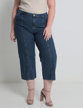 Jeans Straight Weekend Plus Corte Cintura Para Mujer