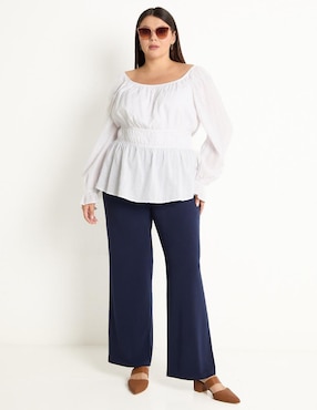 Pantalón Contempo Plus amplio para mujer