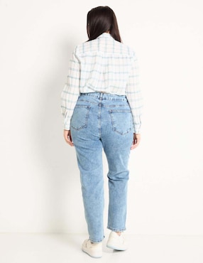 Jeans straight Contempo Plus para mujer