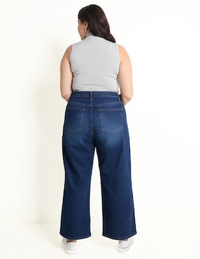Jeans campana Contempo Plus para mujer