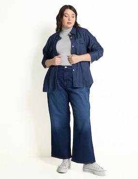 Jeans campana Contempo Plus para mujer