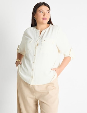 Blusa manga larga para mujer