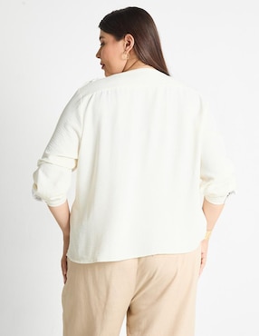 Blusa manga larga para mujer