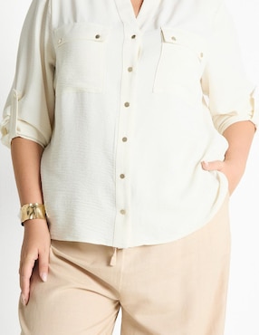 Blusa manga larga para mujer