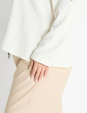 Blusa manga larga para mujer