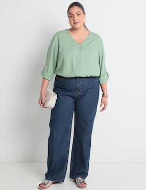 Jeans straight Weekend Plus para mujer