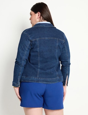 Chamarra denim Weekend Plus de mezclilla para mujer