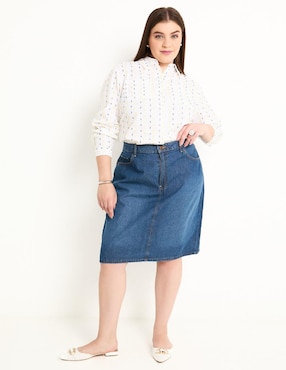Blusa manga larga para mujer