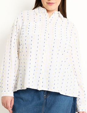 Blusa manga larga para mujer