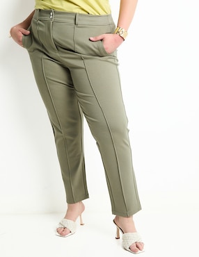 Pantalón Contempo Plus straihgt para mujer