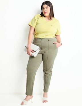 Pantalón Contempo Plus straihgt para mujer