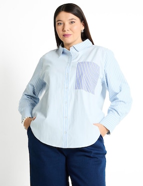 Blusa manga larga para mujer