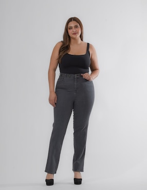 Jeans straight Oh Pomp para mujer