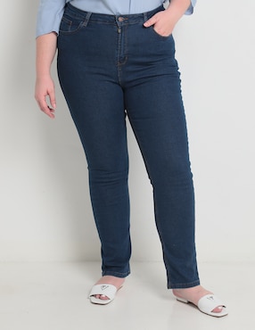 Jeans Slim Weekend Plus Corte Cintura Para Mujer