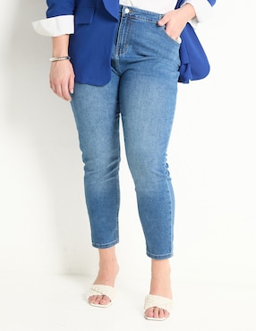 Jeans Skinny Weekend Plus Corte Cintura Para Mujer