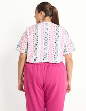 Blusa manga corta para mujer