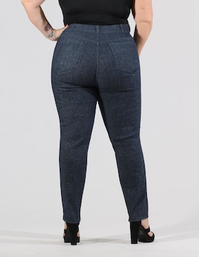 Jeans slim Oh Pomp! corte cintura alta  para mujer