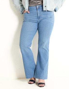 Jeans flare Contempo Plus para mujer