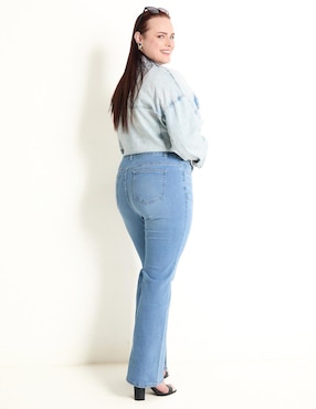 Jeans flare Contempo Plus para mujer