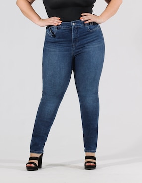 Jeans Skinny Oh Pomp! Corte Cintura Alta Para Mujer