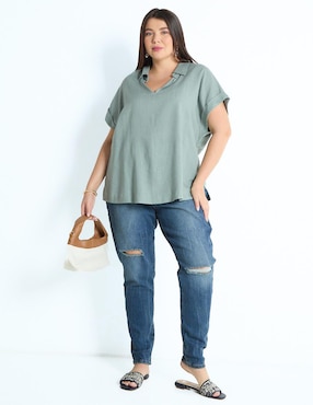 Jeans slim Contempo Plus para mujer