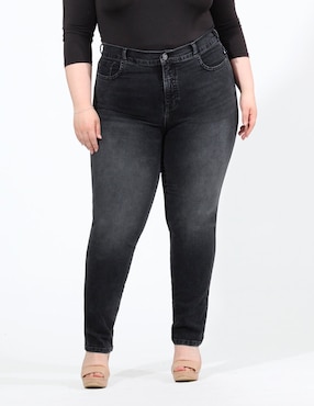 Jeans Skinny Oh Pomp! Corte Cintura Alta Para Mujer