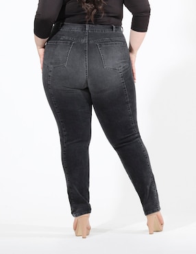 Jeans skinny Oh Pomp! corte cintura alta para mujer
