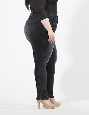 Jeans skinny Oh Pomp! corte cintura alta para mujer