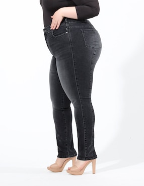 Jeans skinny Oh Pomp! corte cintura alta para mujer