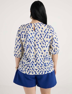 Blusa Weekend Plus manga 3/4 para mujer