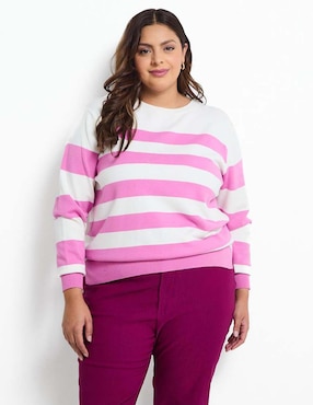 Suéter Weekend Plus cuello redondo para mujer