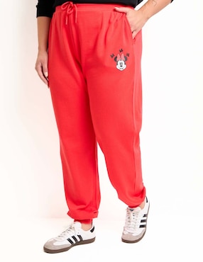 Pants straight Disney Dtr con jareta para mujer