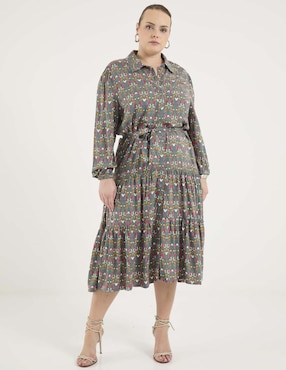 Vestido midi casual Disney Dtr para mujer