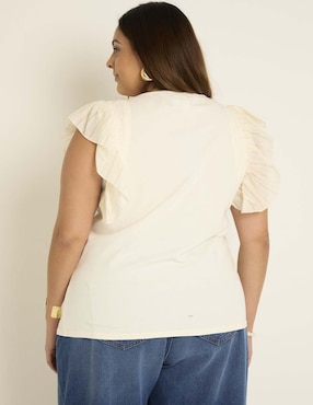 Playera manga corta Weekend Plus cuello redondo para mujer