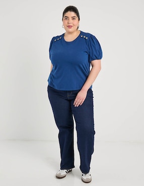 Jeans amplio cintura Weekend Plus para mujer