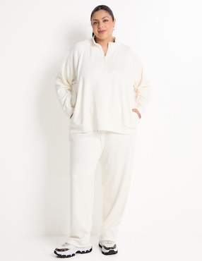 Pants straight Weekend Plus con agujeta para mujer
