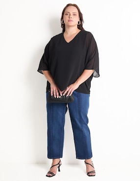 Blusa manga 3/4 para mujer