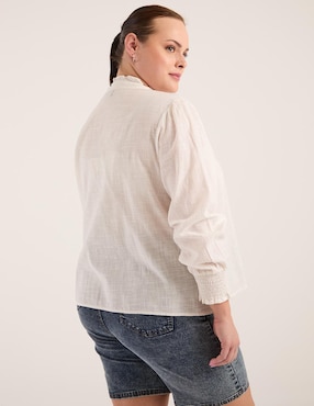Blusa manga larga para mujer