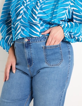 Jeans relaxed amplio Weekend Plus para mujer