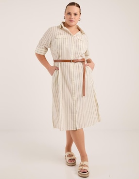 Vestido midi casual Weekend Plus para mujer