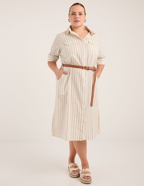 Vestido midi casual Weekend Plus para mujer